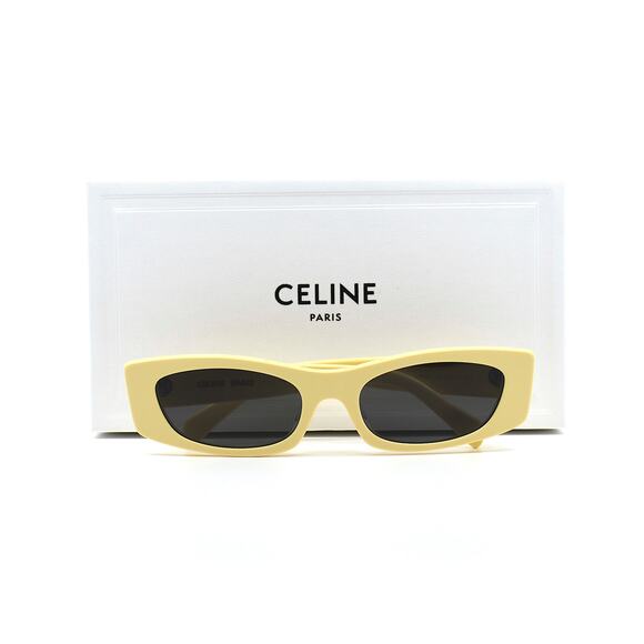 NEW CELINE PARIS CL40245U 39A SHINY BUTTER GREY AUTHENTIC SUNGLASSES - Picture 7 of 15